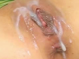 Jizzing inside Mei Amasaki's shaved Asian pussy in Tokyo XXX porn